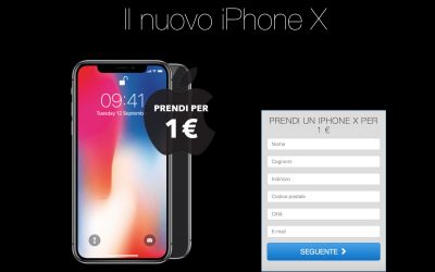 “iPhone X a 1 euro”: attenzione alla truffa